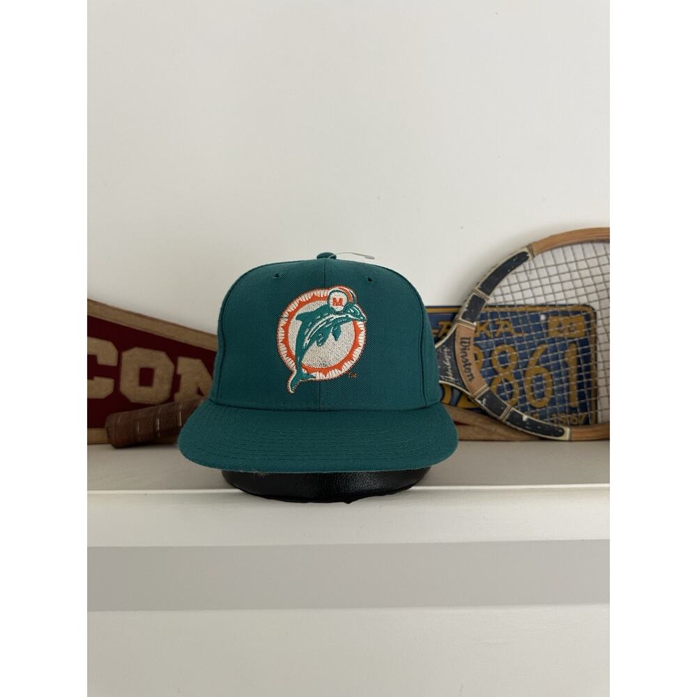 Vintage Miami Dolphins New Era Pro Model Fitted Hat 7 3/8